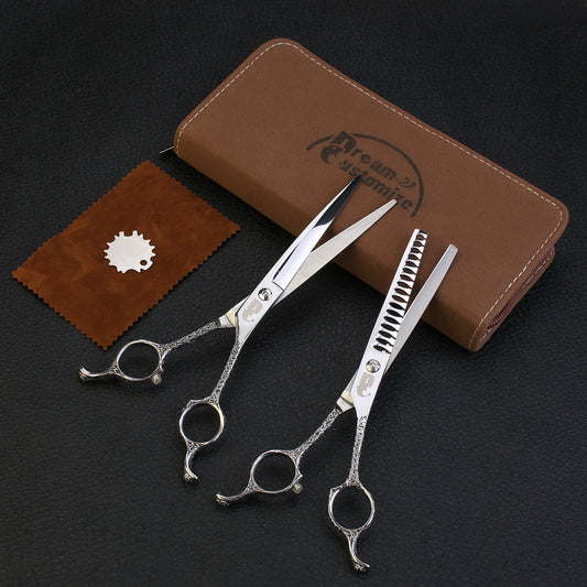 S5 Pet Grooming Tools Set For Dog Groomer With Scissors Bag