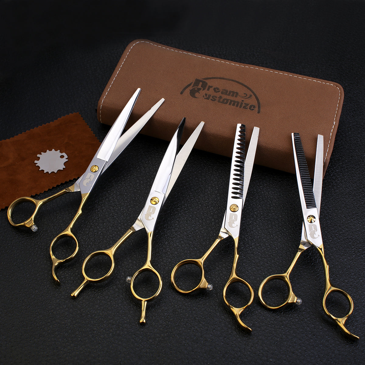 Dog Grooming Scissors Set S4 With Scissors Bag