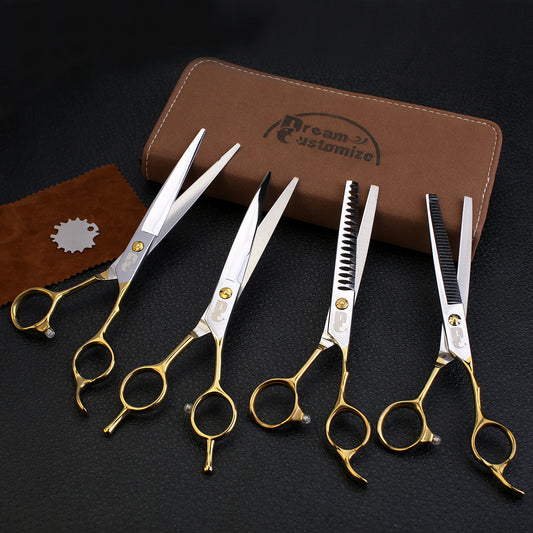 Dog Grooming Scissors Set S4 With Scissors Bag