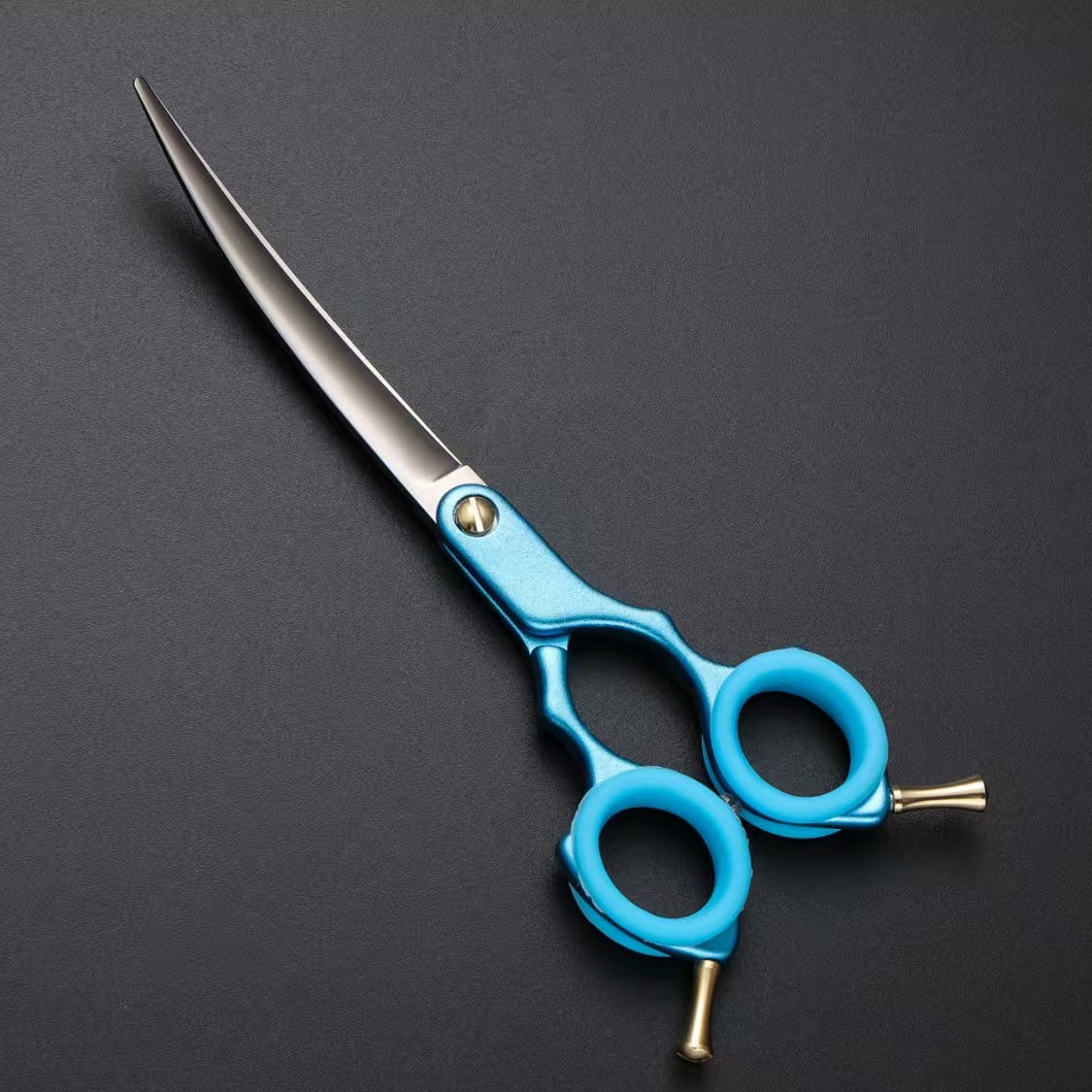 6.5" Dog Grooming Curved Scissors 4 Colors